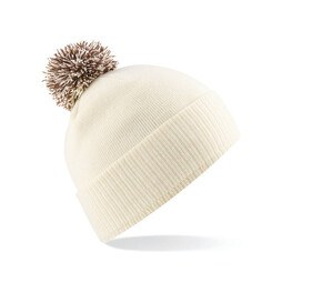 Beechfield BF450 - Trendy Two-Tone Pompom Winter Beanie
