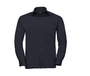 Russell Collection JZ934 - Classic Men's Poplin Shirt with Whalebone Collar
