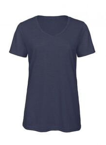 B&C BC058 - Ženska tri-blend v-neck majica