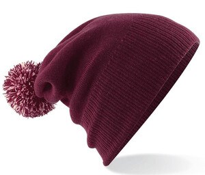 Beechfield BF450 - Trendy Two-Tone Pompom Zimska Beanie Kapica