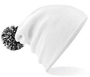 Beechfield BF450 - Trendy Two-Tone Pompom Zimska Beanie Kapica