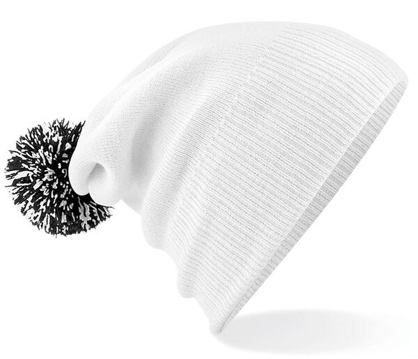 Beechfield BF450 - Trendy Two-Tone Pompom Zimska Beanie Kapica