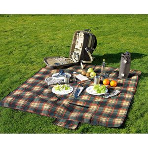 HIGH PARK Deluxe Insulated Picnic Bag for 4 with Blanket - GiftRetail AR1470