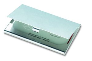 EPSOM Sleek Aluminium Business Card Organizer - GiftRetail KC2225