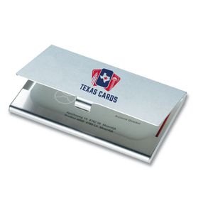 EPSOM Sleek Aluminium Business Card Organizer - GiftRetail KC2225