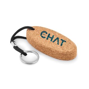 BOAT Eco-Friendly Floating Cork Key Ring with Rope - GiftRetail MO6161
