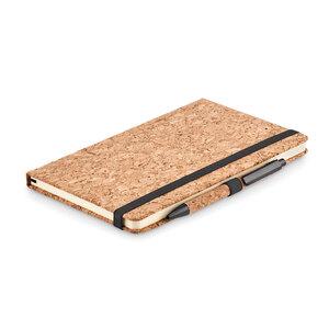 SUBER SET Eco-Friendly A5 Cork Notebook with Pen Gift Set - GiftRetail MO6202