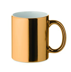 HOLLY Elegant Metallic Finish Ceramic Mug 300 ml - GiftRetail MO6607