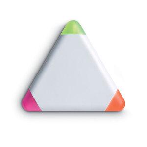 TRIANGULO Versatile Triangular Highlighter with 3 Colors - GiftRetail MO7818