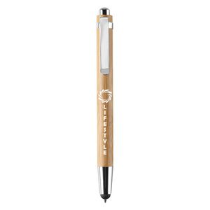 BYRON Ball pen in ABS and bamboo - GiftRetail MO8052