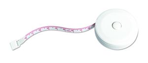 JEN Compact 1m Tailor's Measuring Tape with Push Button - GiftRetail MO8219
