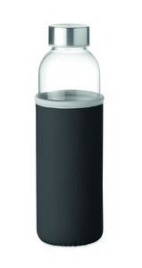 UTAH GLASS Eco-Friendly 500ml Glass Bottle with Neoprene Cover - GiftRetail MO9358