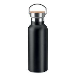 HELSINKI 500ml Bamboo Lid Insulated Flask - GiftRetail MO9431