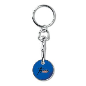 TOKENRING Euro Token Keyring with Enamel Coating - GiftRetail MO9748