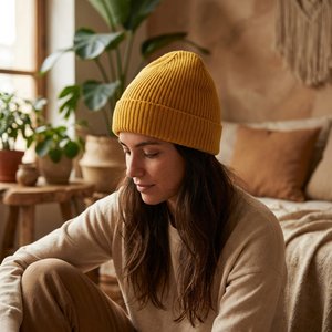 ATLANTIS AT217 - Eco-Friendly Ribbed Knit Beanie Hat