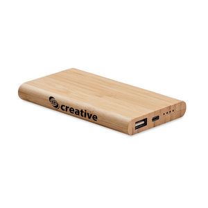 ARENAPOWER C Eco-Friendly 4000 mAh Bamboo Power Bank with Type-C - GiftRetail MO6814