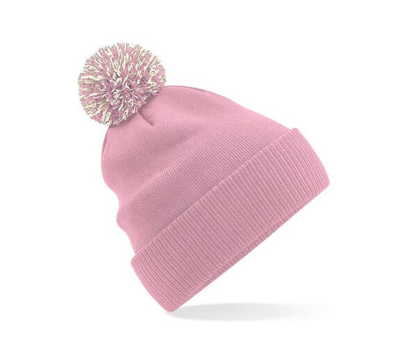 Beechfield BF450 - Trendy Two-Tone Pompom Zimska Beanie Kapica