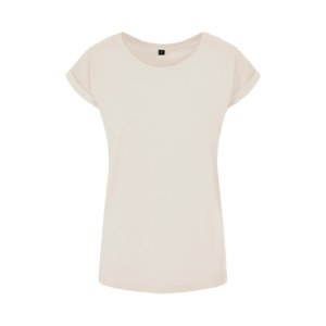 Build Your Brand BY021 - Ženska pamučna majica s preklopljenim rukavima