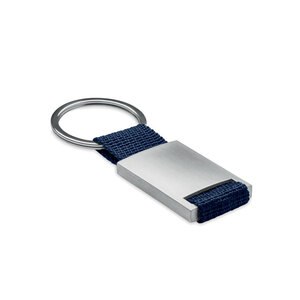 TECH Premium Metal Key Ring with Colored Webbing - GiftRetail IT3020
