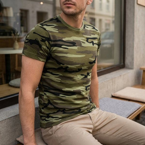 Camouflage T-shirt unisex