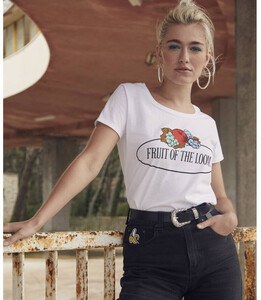 FRUIT OF THE LOOM VINTAGE SCV151 - Fruit of the Loom logo women's t-shirt