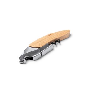 Stamina SC1193 - VUREN Wooden-Handle Stainless Steel Corkscrew