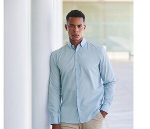 HENBURY HY582 - MEN'S LONG SLEEVED 'COTTON FEEL' COOLPLUS® SHIRT