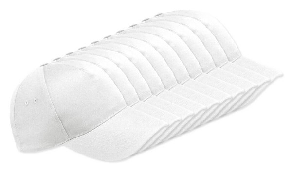 Pack of 96 Beechfield BF015 - 5 Panel Cap 100% Cotton