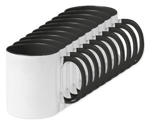 Paket od 10 GiftRetail MO8422 - SUBLIMCOLY Premium Coloured Ceramic Sublimation Mug 300ml