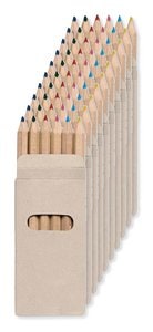 Paket od 10 GiftRetail KC2478 - ABIGAIL Premium 6-Pack Colored Pencils in Compact Abigail Box